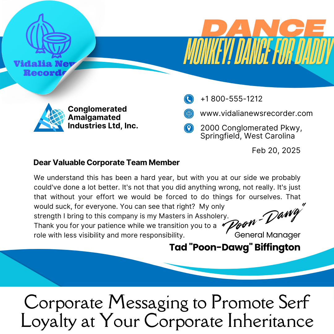 Corporate Gifts & Messages to Purchase Serf Loyalty at Your Corporate Inheritance