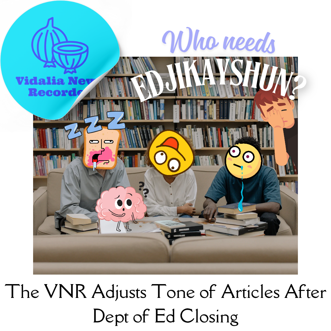 The VNR Adjusts Tone of Articles After Dept of Ed Closing