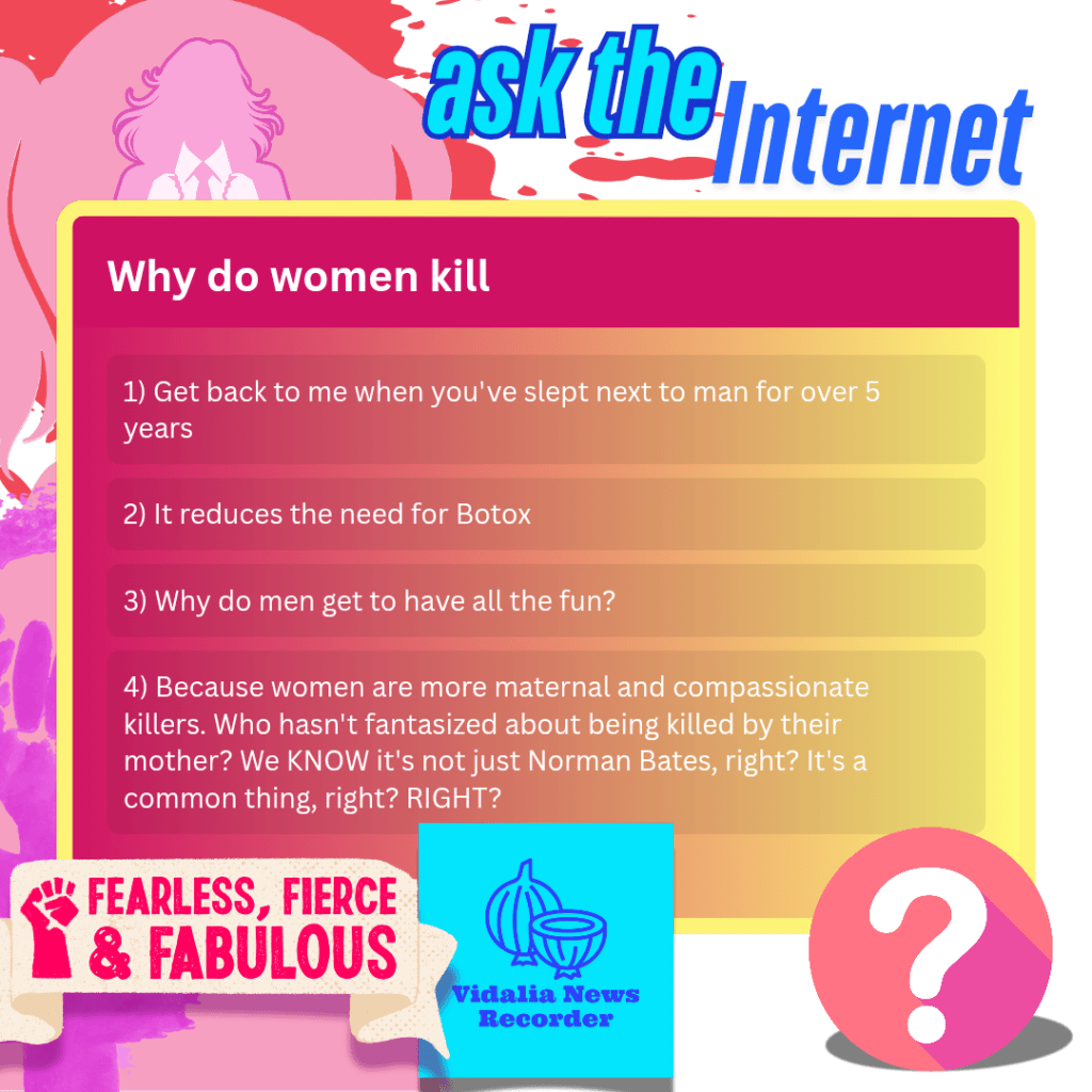 ATI: Why Do Women&nbsp;Kill?