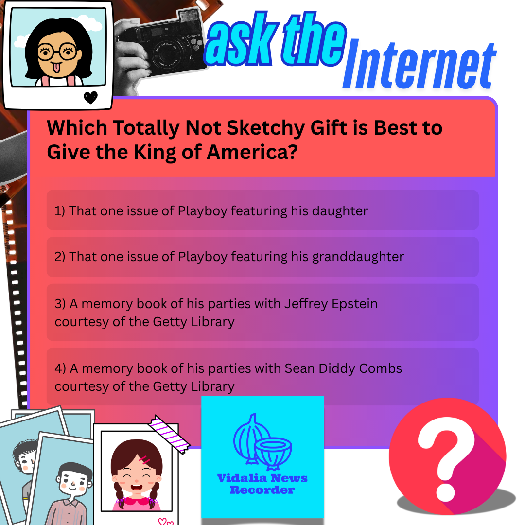 ATI: Which Totally Not Sketchy Gift is Best to Give the King of America?