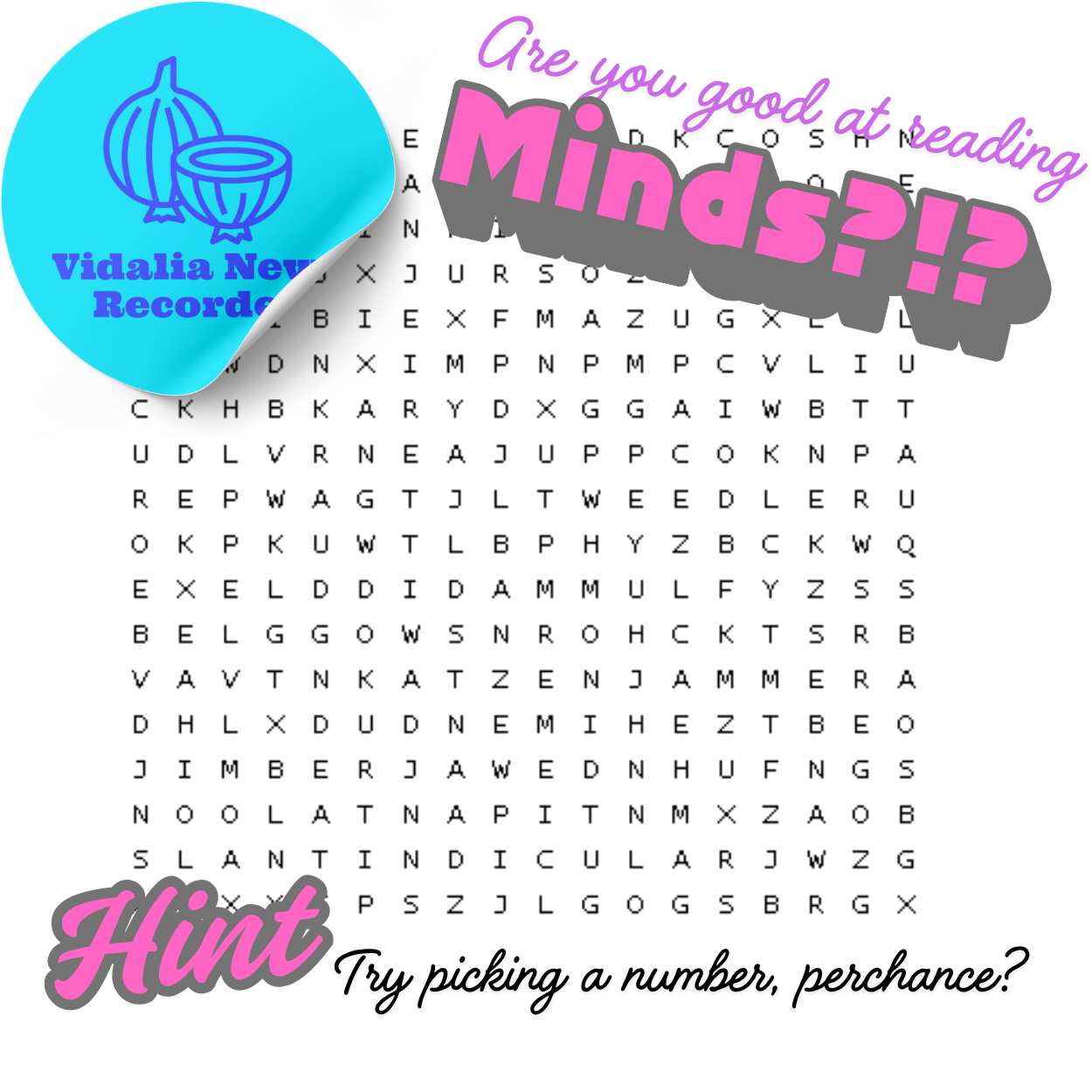 Hidden Message Search – Are You a Mind Reader?