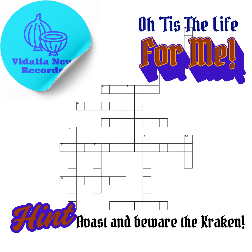 Crossword Puzzle – Oh ‘Tis The Life For Me