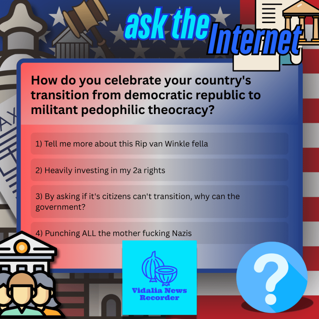 ATI: How Do You Celebrate Your Country’s Transition from Democratic Republic to Militant Pedophilic&nbsp;Theocracy?