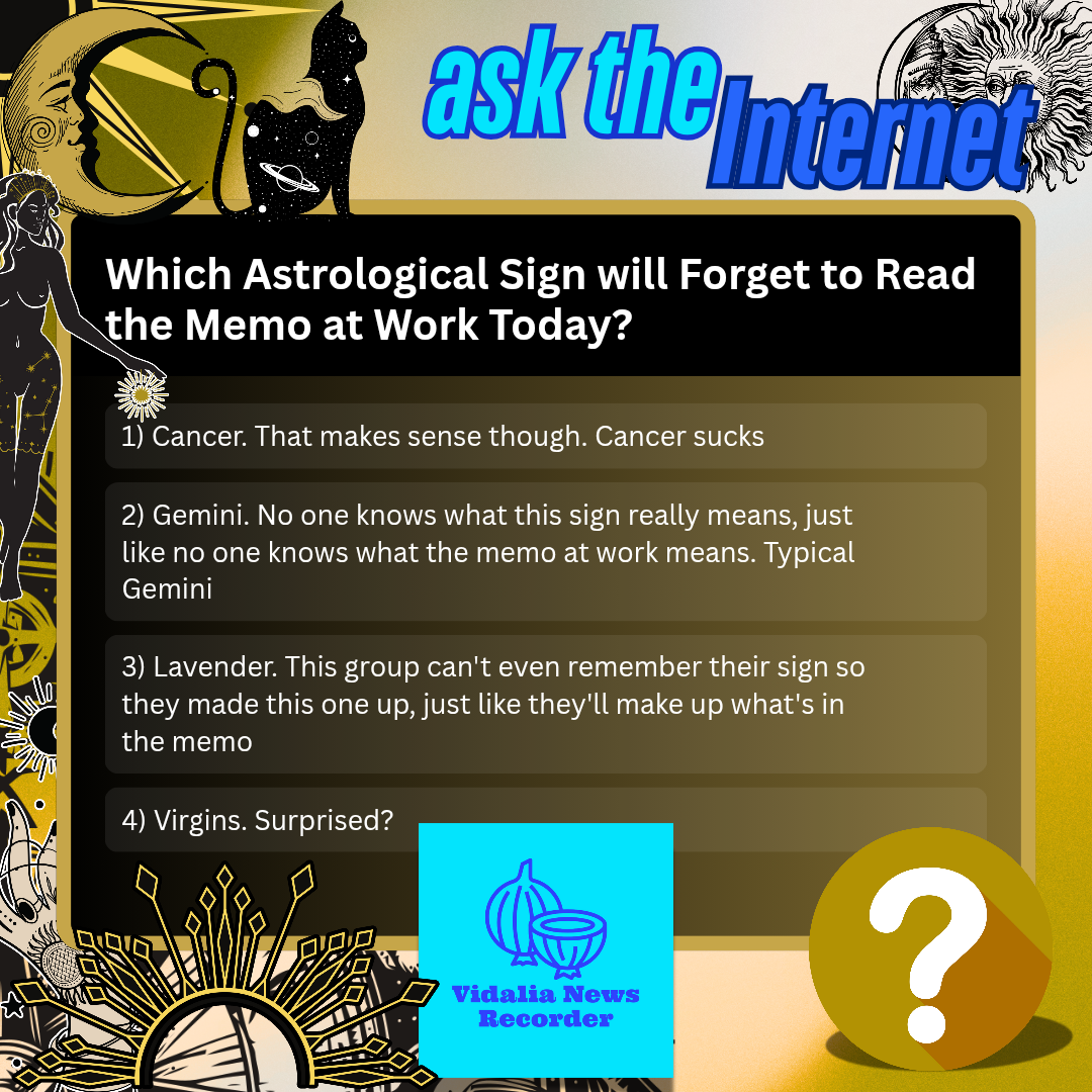 ATI: Which Astrological Sign Will Forget to Read the Memo at Work Today?