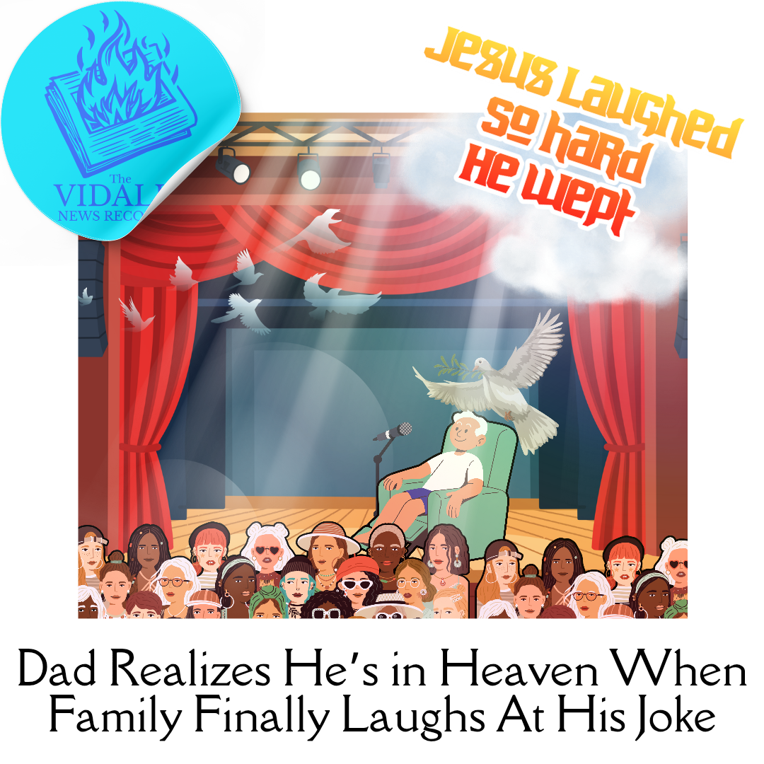 Dad Realizes He’s in Heaven When Family Finally Laughs At His Joke