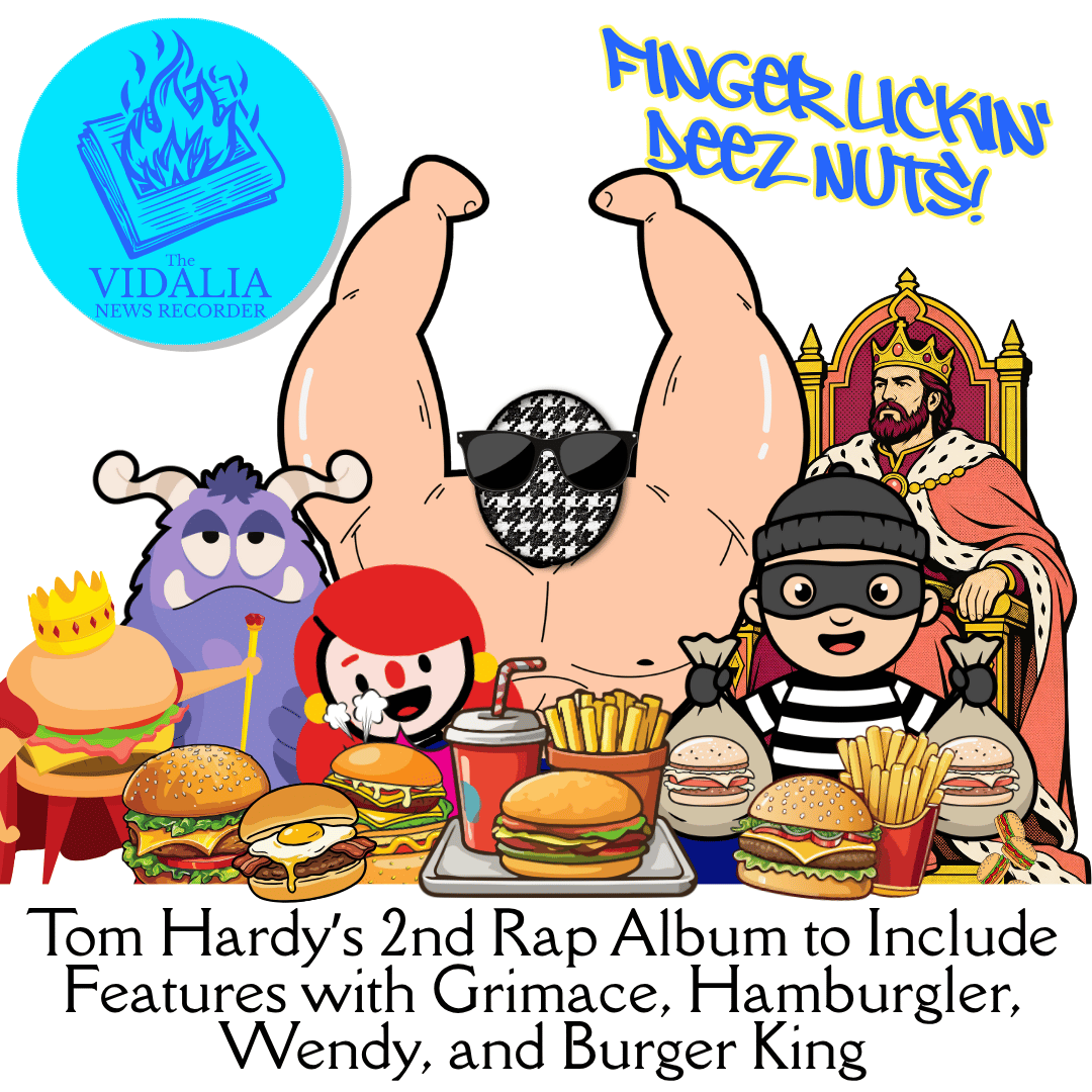 Tom Hardy’s 2nd Rap Album to Include Features with Grimace, Hamburgler, Wendy, and Burger King